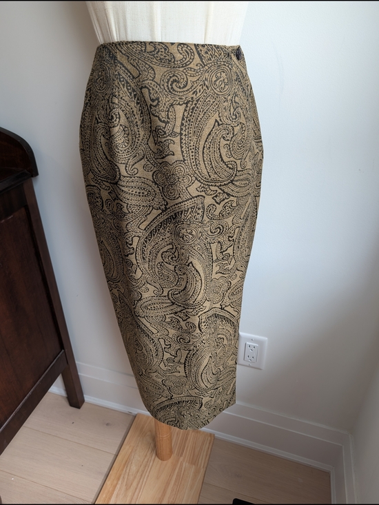 Talbots Dresses & Skirts - Vintage Wool Blend Tapestry Paisley Wrap Midi Skirt
